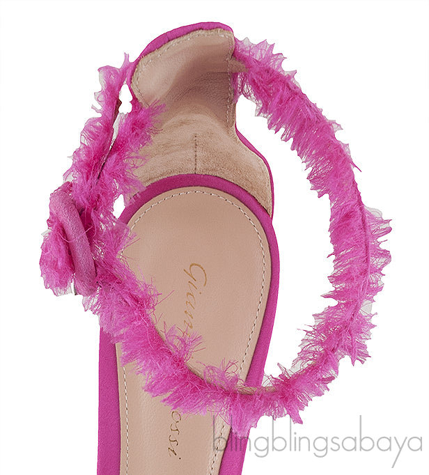 Portifino Fuchsia Fringed Sandals