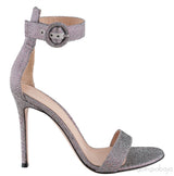 Gianvito Rossi Portifino Textured Lame Slingback