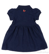 Gucci Navy Blue Cat Embroidered Polo Baby Dress