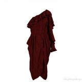 Philosophy Di Lorenzo Serafini Printed One Shoulder Dress M