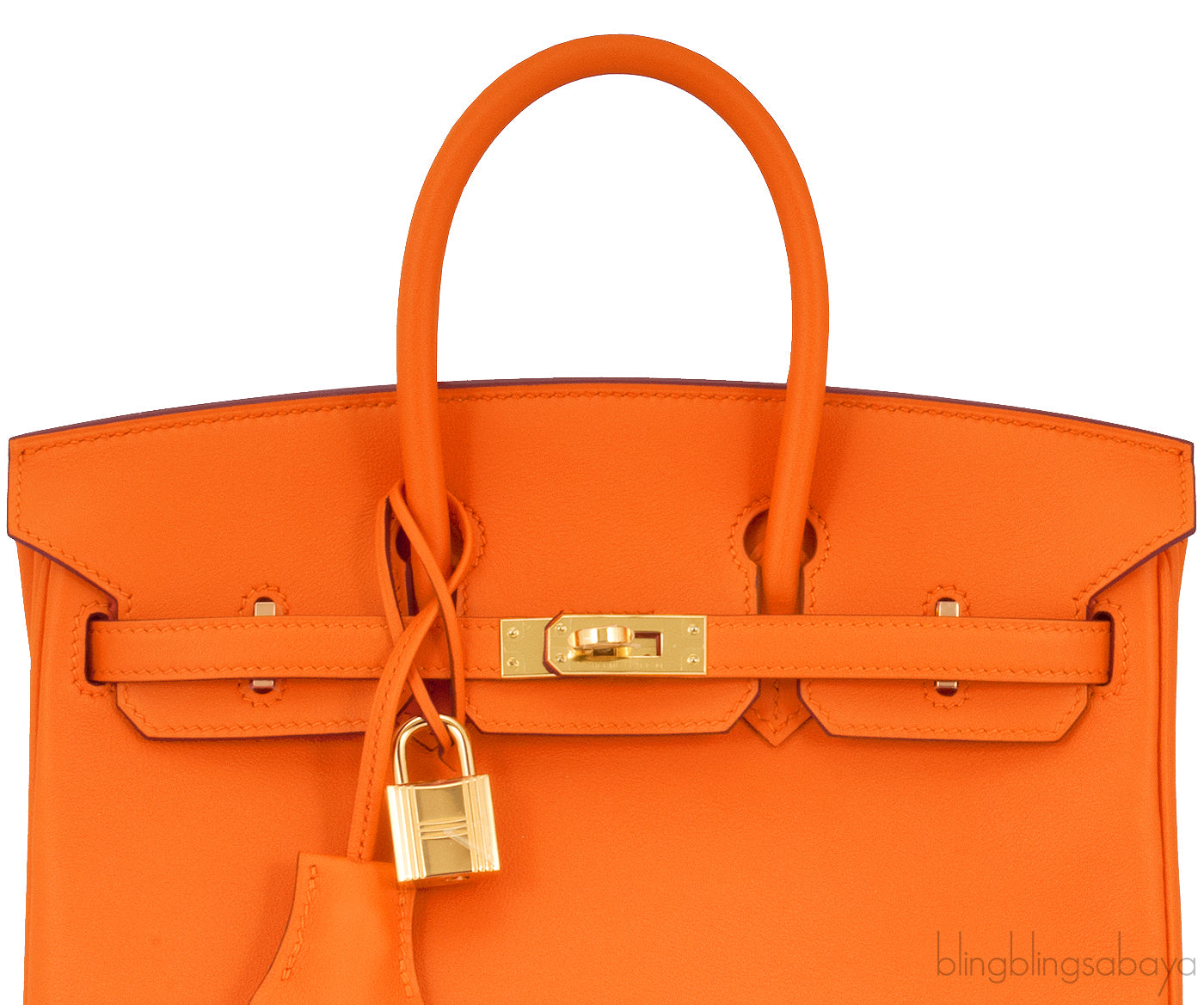 Birkin 25 Orange GHW