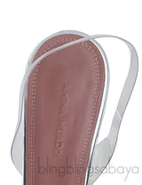 Clear Begum Crystal-embellished PVC Slingback