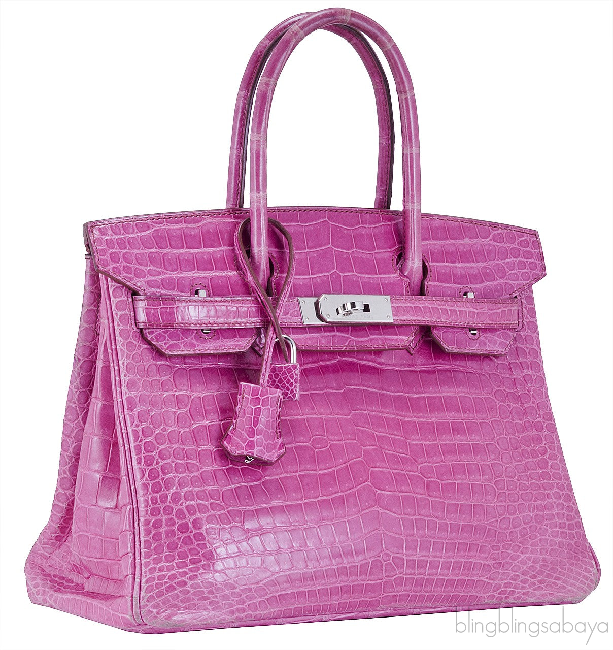 Birkin 30 Fuschia Pink Crocodile
