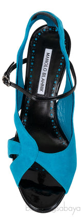 Manolo Blahnik Bi-color Strappy Sandals