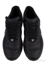 Bi-color White and Black Leather Men Sneakers