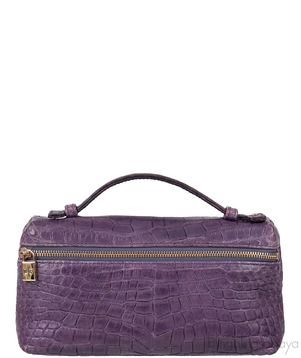 L19 Alligator Purple Pouch