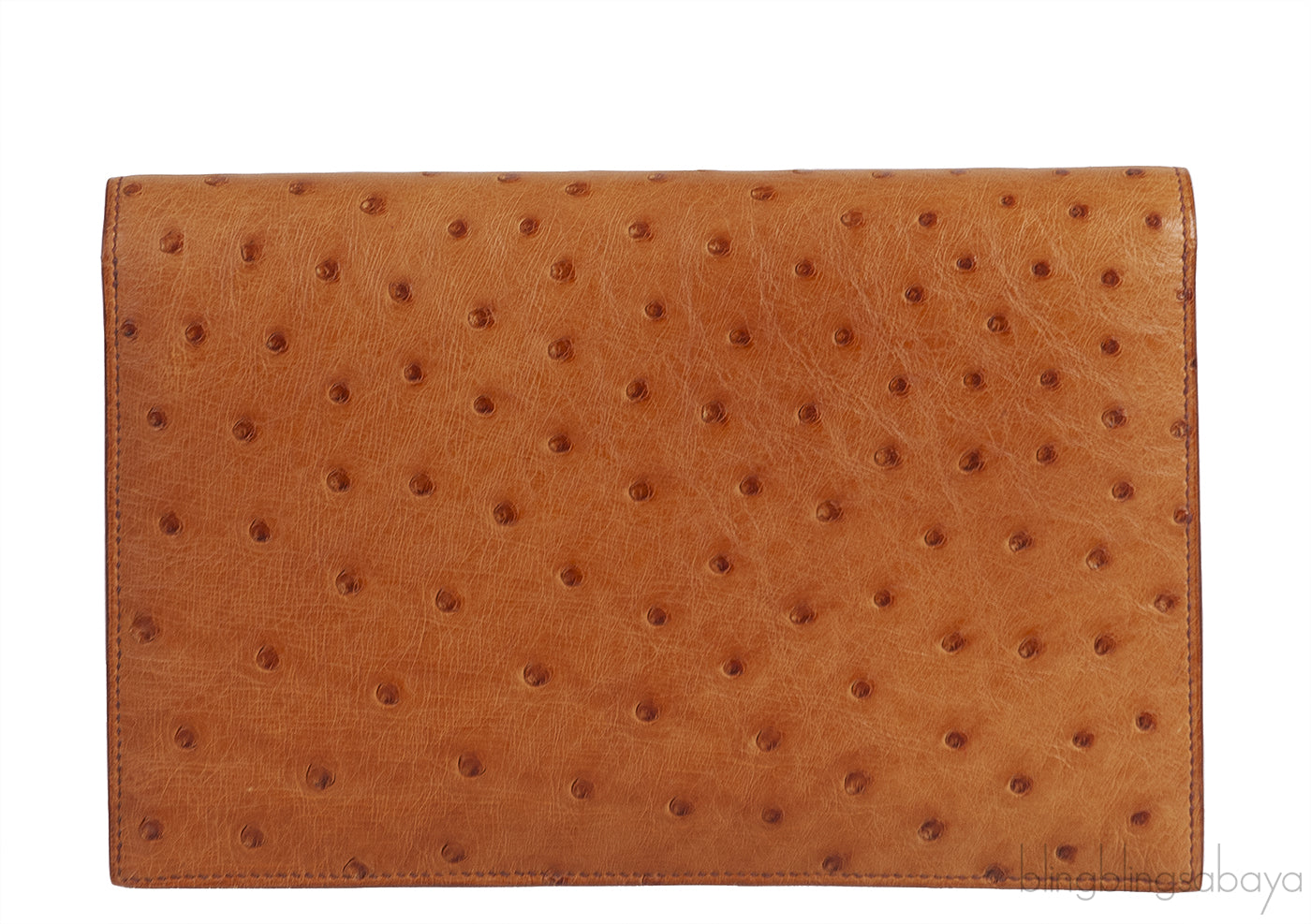 Hermes Vintage Medor Gold Ostrich Clutch