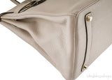 Birkin 35 Gris Tourterelle GHW