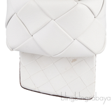 Bottega Veneta White Lido Intrecciato Mules 38