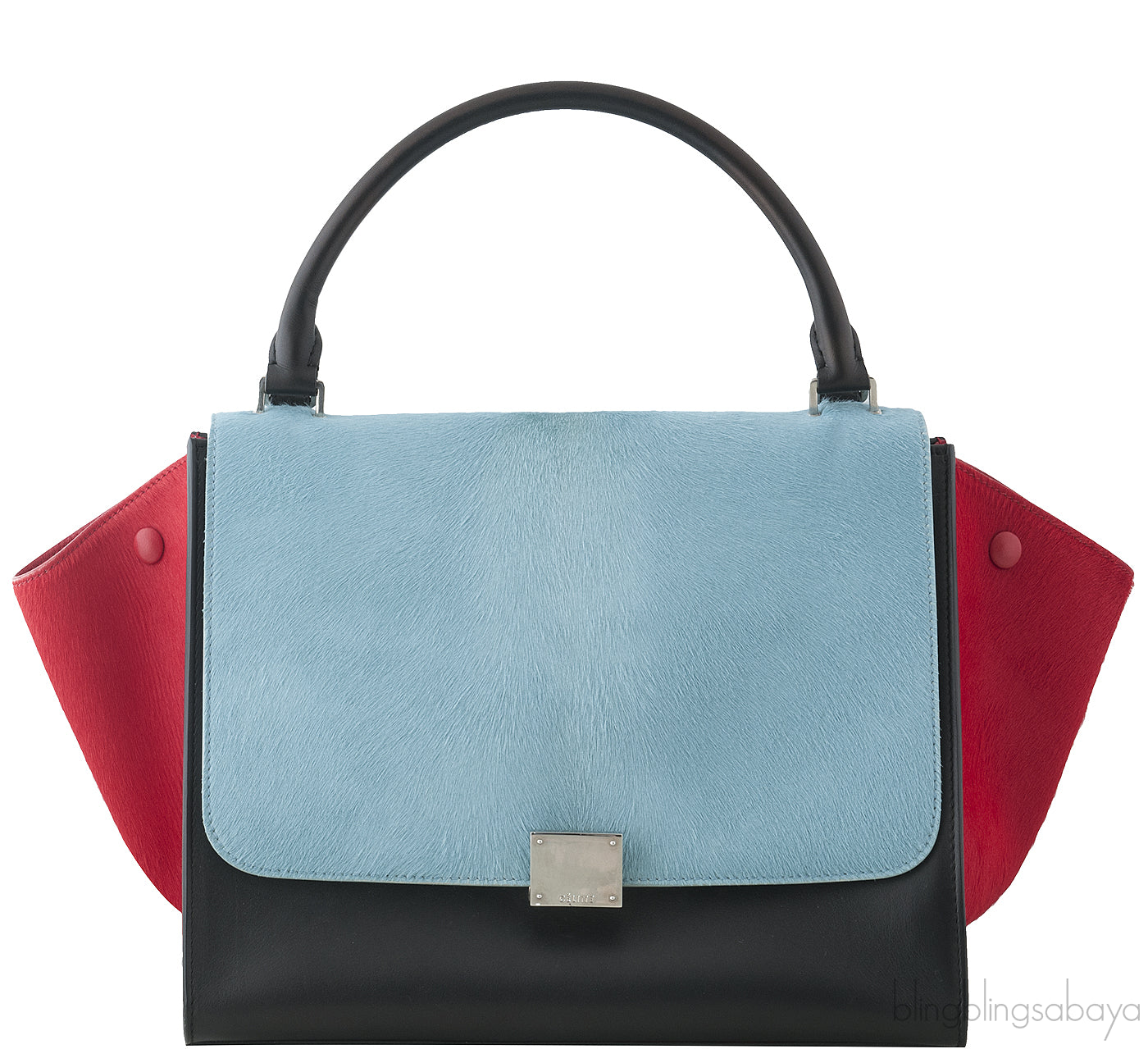 Trapeze Luggage Tri-color Pony Hair*
