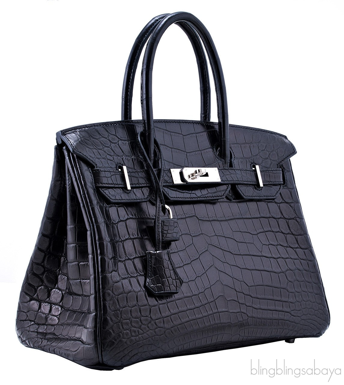 Birkin 30 Black Matte Nilo Croco