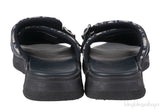 Beige and Black Dior Oblique Technical Kids Jacquard Sandals