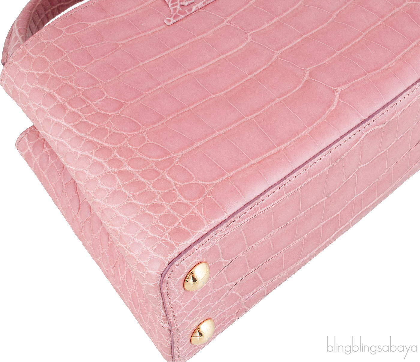 Capucines Vieux Rose Crocodile BB