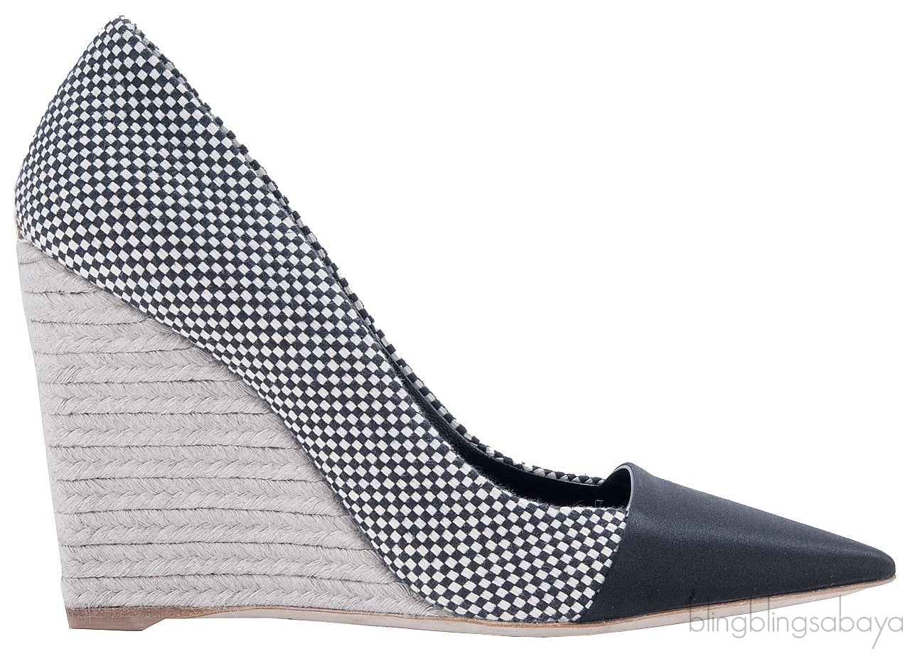 Pointed -Toe Espadrille Wedges