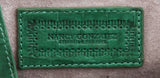 Green Double Zip Crocodile Tote Bag