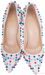 Pigalle Multicolor Spiked Leather Pump