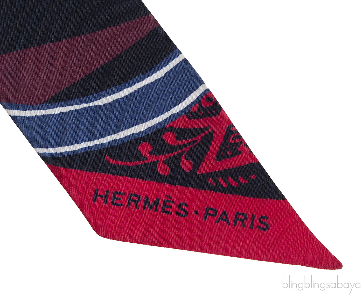 Jeu De Soie Multicolor Print Twilly