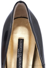 Black Patent Lipstick Heels