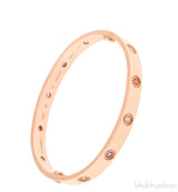 Rainbow LOVE Rose Gold Bracelet