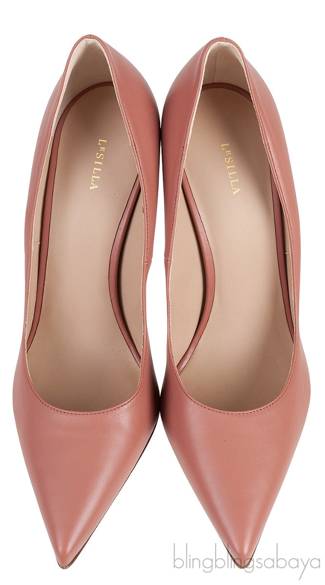 Old Rose Pointed Toe Heels