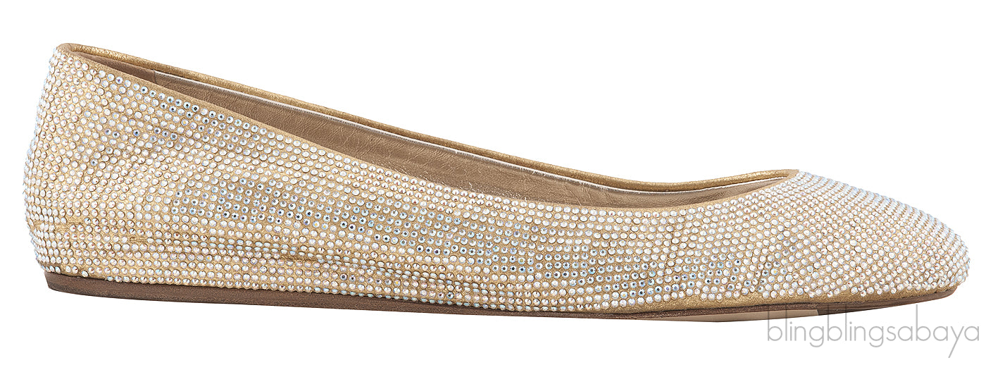 Crystal Embellished Ballet Flat