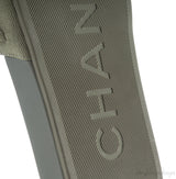 Olive Green Chain Slip-on Sandals