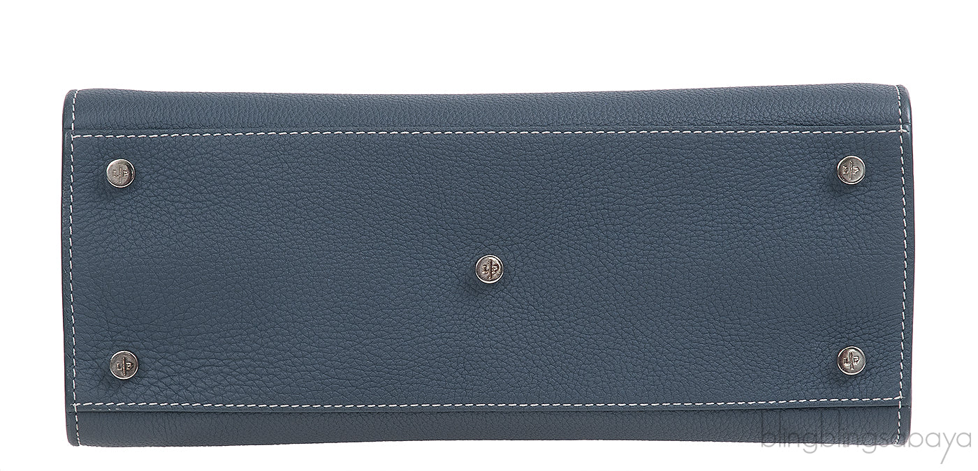 Loro Piana Forest Green Leather Handbag