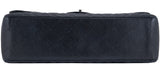 Black Caviar Jumbo Double Flap Bag