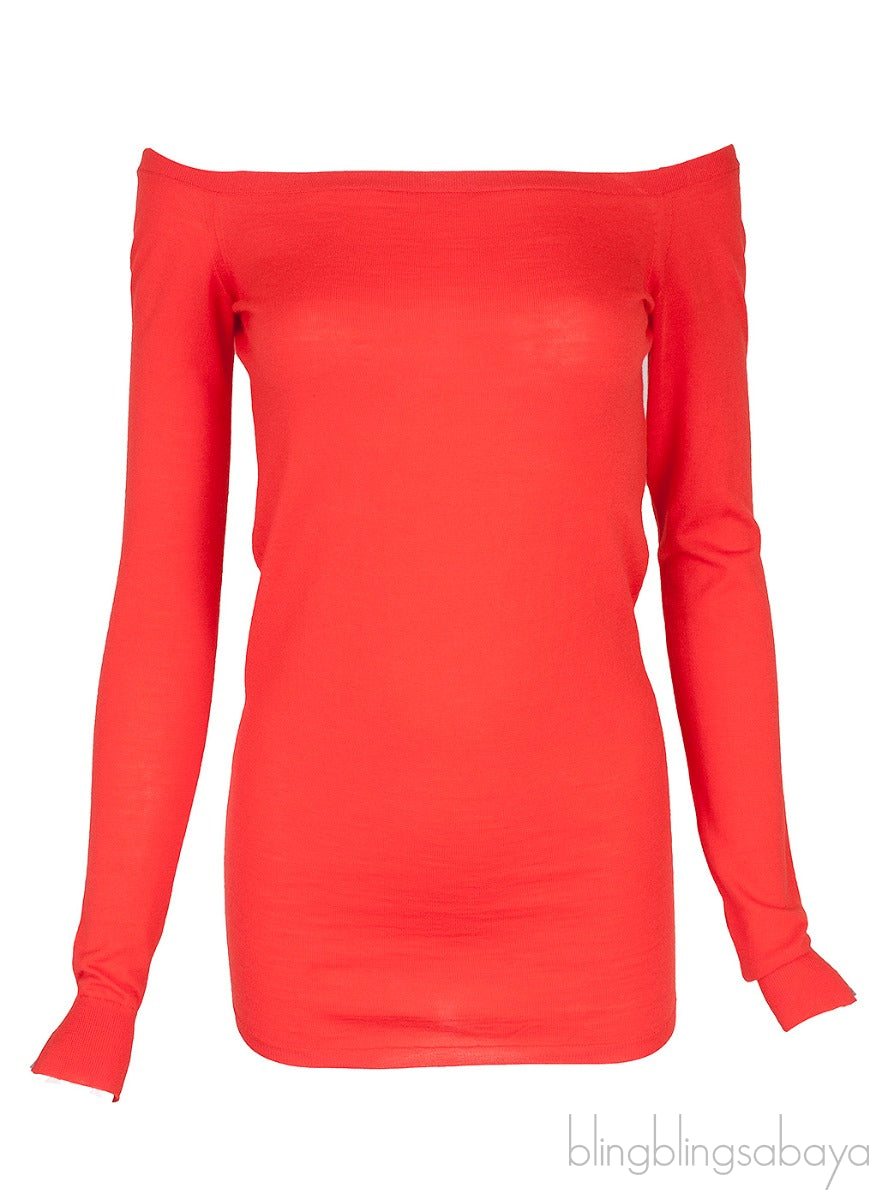 Red Wool Sweatshirt