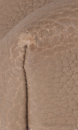 Etoupe Leather Croc Print Handle Bag