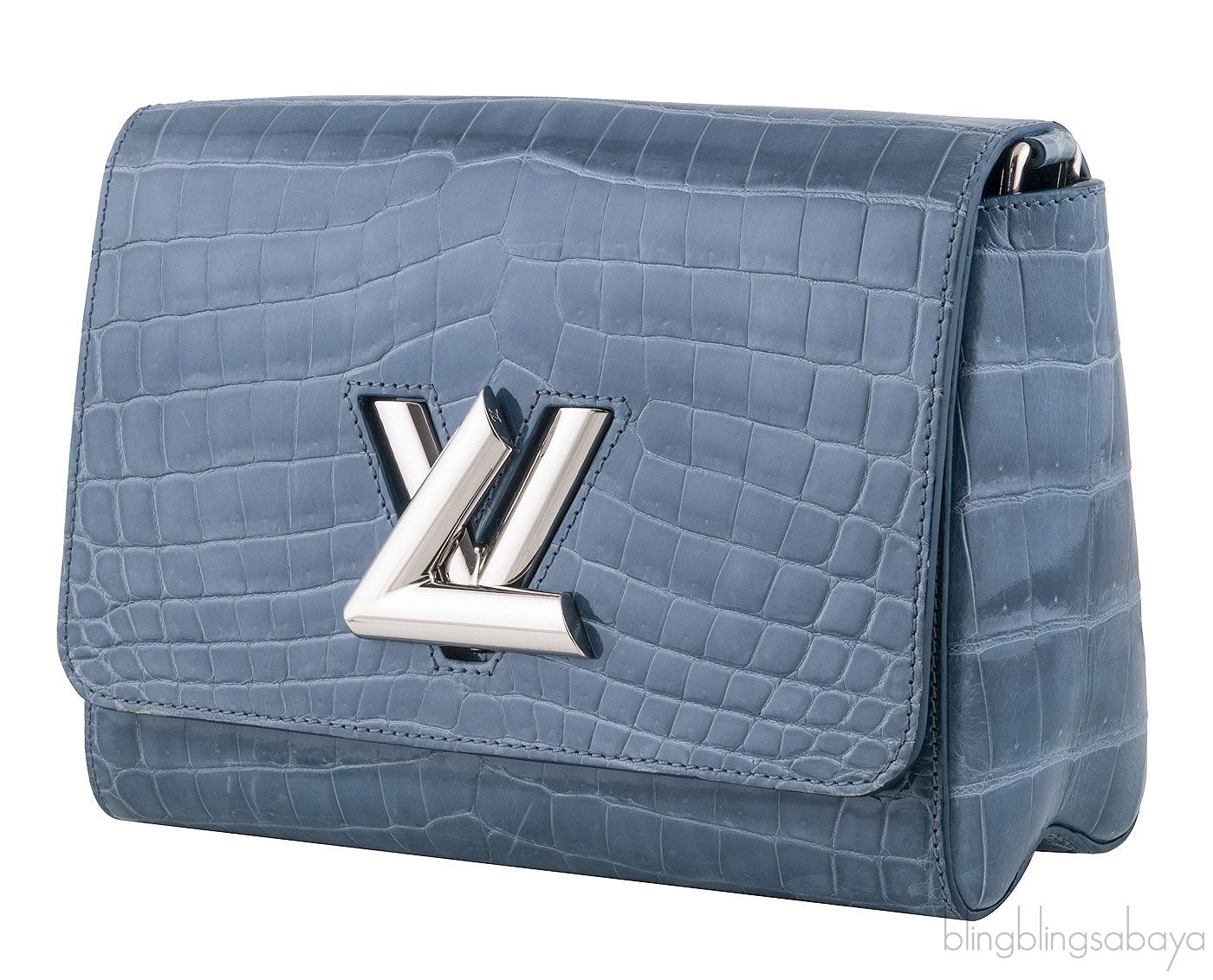 Twist MM Crocodile Shoulder Bag