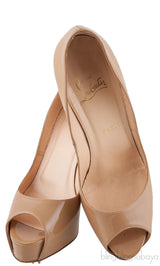 Very Prive 120 Nude Peep Toe Pump