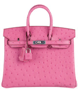 Birkin 25 Fuchsia Ostrich PHW