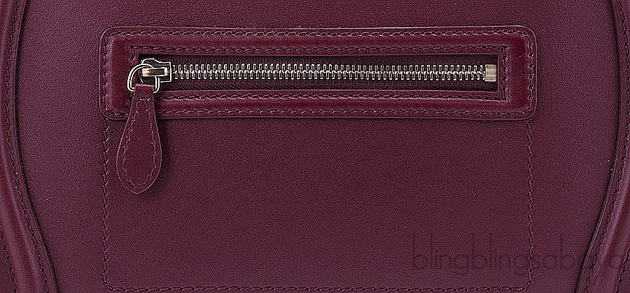 Mini Luggage Rust Maroon