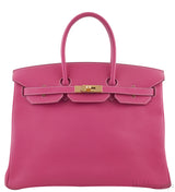 Birkin 35 Epsom Rose Tyrien GHW