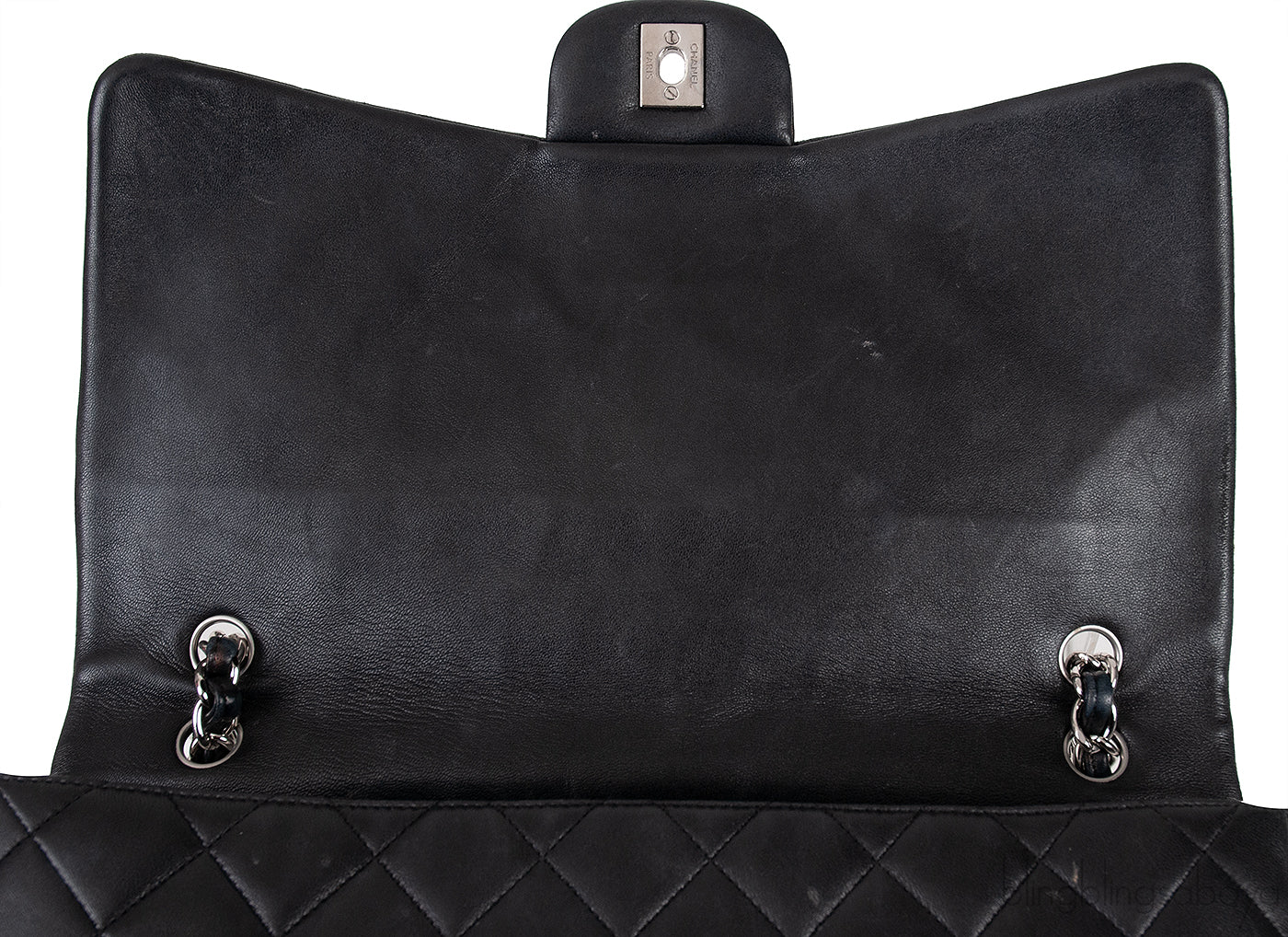 Black Quilted Classic Maxi Flap Bag