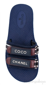 Coco Chanel Flat Rubber Slides