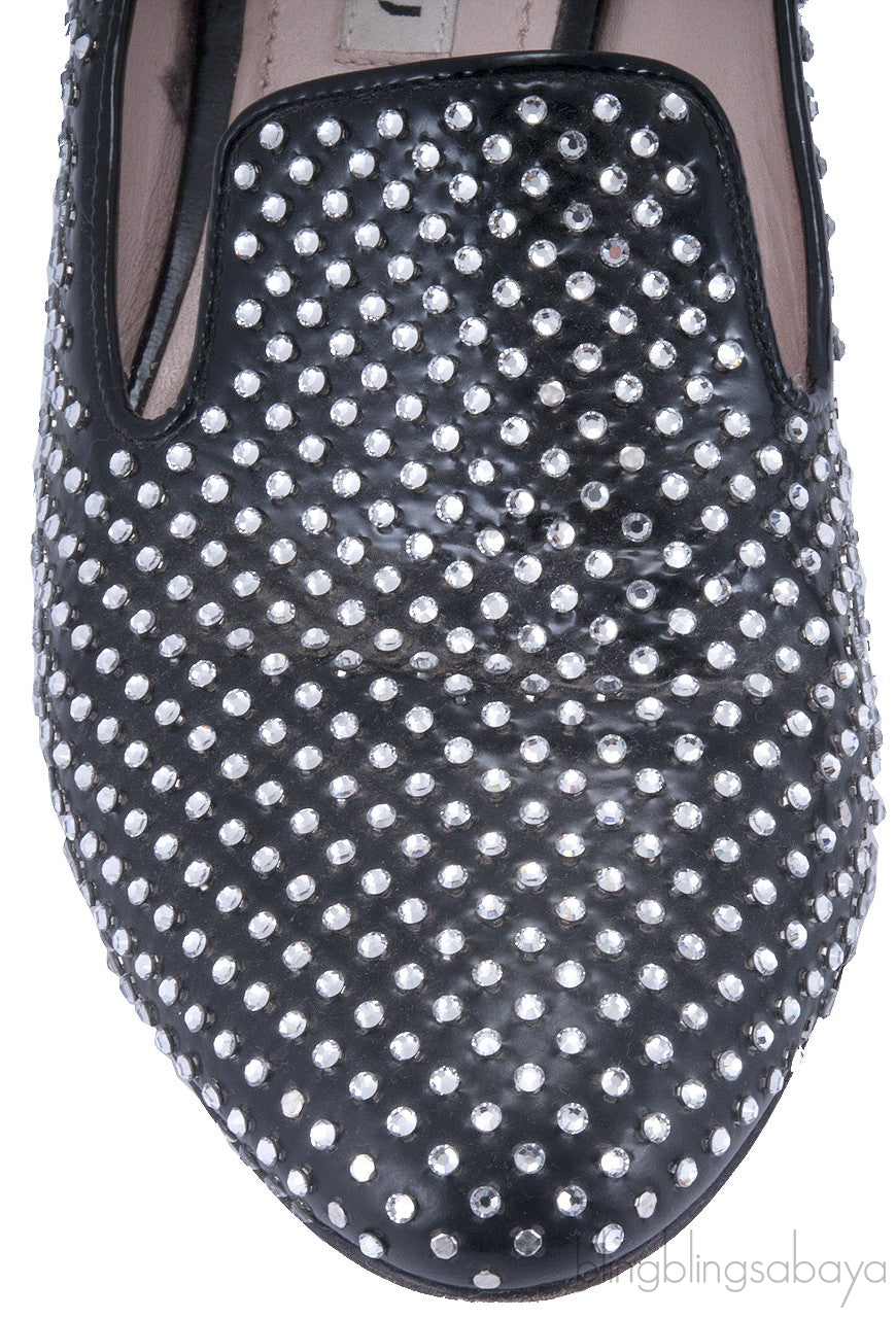 Black Crystal Mocassin