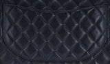 Black Caviar Jumbo Double Flap Bag