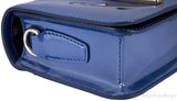 Navy Blue Patent Cross-body Bag