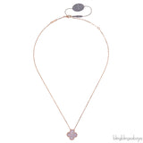 Van Cleef & Arpels Vintage Alhambra Pink Mother of Pearl Rose Gold 2025 Holiday Pendant