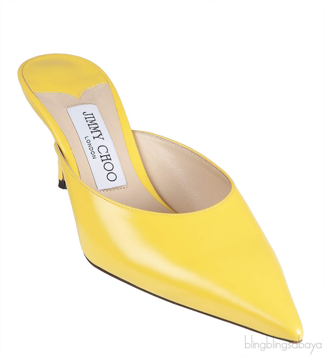 Jimmy Choo Yellow Pointed Toe Mule
