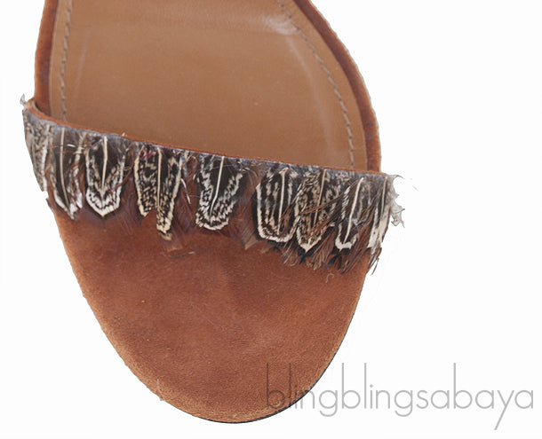 Rio Feather Ankle-tie Sandals