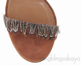 Rio Feather Ankle-tie Sandals