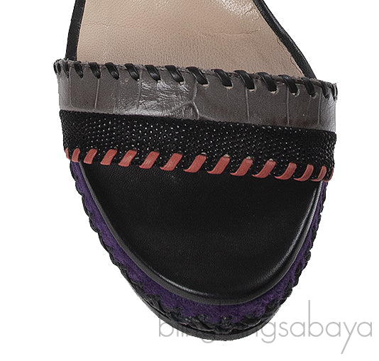 Jimmy Choo Multicolor Holly Intricate 120 Plaform Sandals