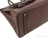Hermes Vintage Birkin 35 Brown Ostrich GHW