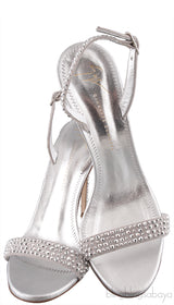Mystico Silver Crystal Sandals