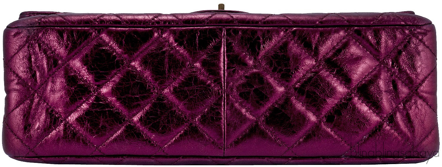 2.55 Reissue Metallic Burgundy Flap
