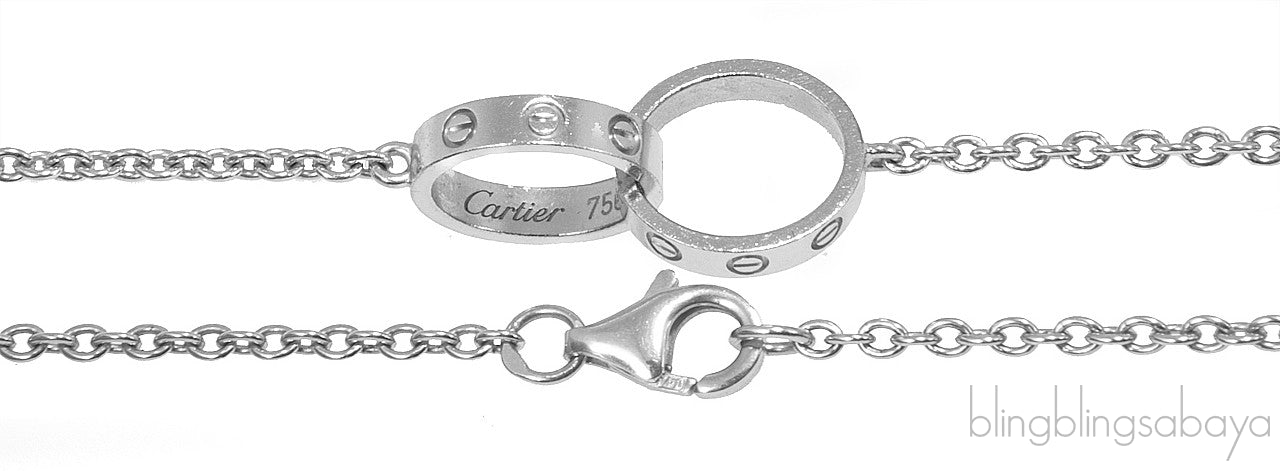 White Gold LOVE Bracelet