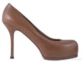 Brown Tribtoo Leather Pump
